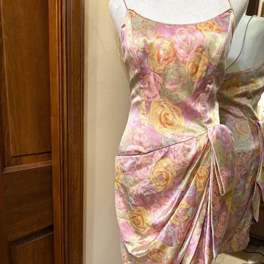 A J Bari Vintage Cocktail dress with jacket.  Silk. size 4